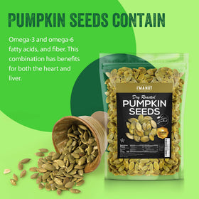 I'm A Nut Papitas sea salt seeds pouring — ideal garnish for salads or yogurts.