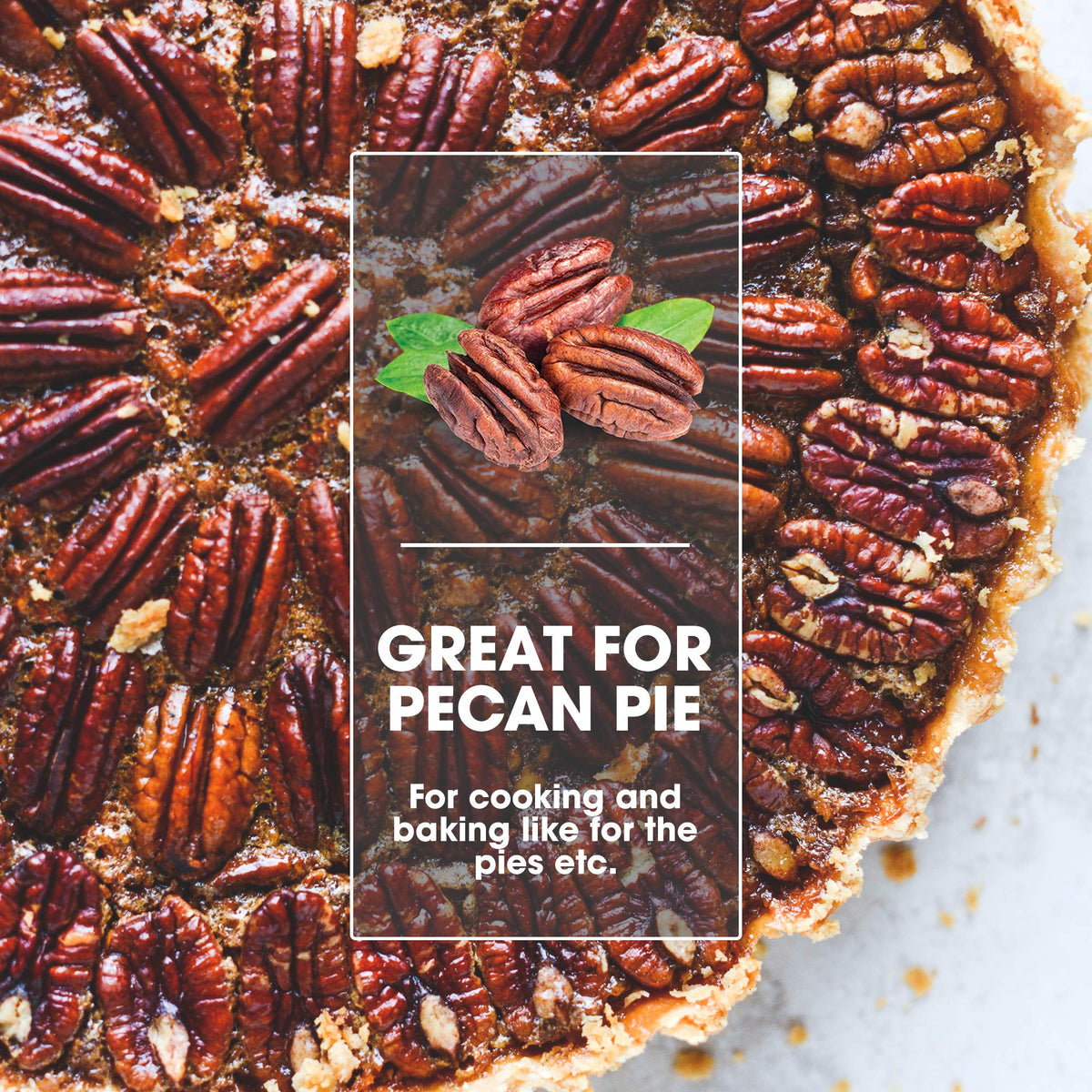 I'm A Nut pecan-halves bulk-pack label highlights value and freshness.