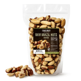 I'm A Nut raw broken Brazil nuts in a 1 lb bag for easy snacking