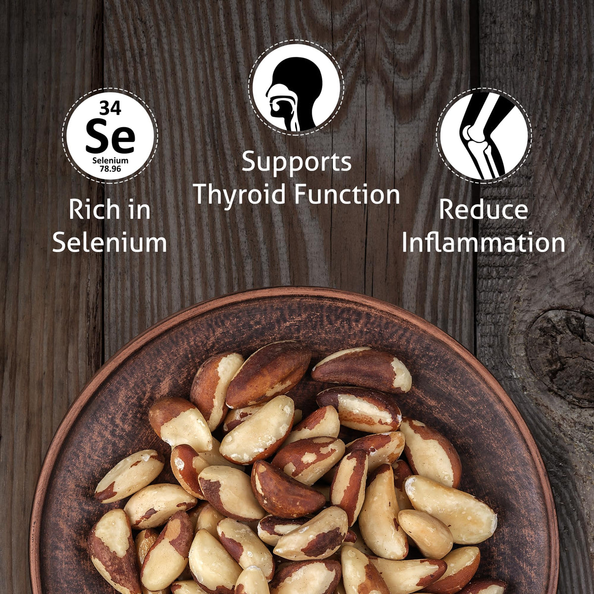Im A Nut non-GMO Brazil nuts, rich in selenium and healthy fats.