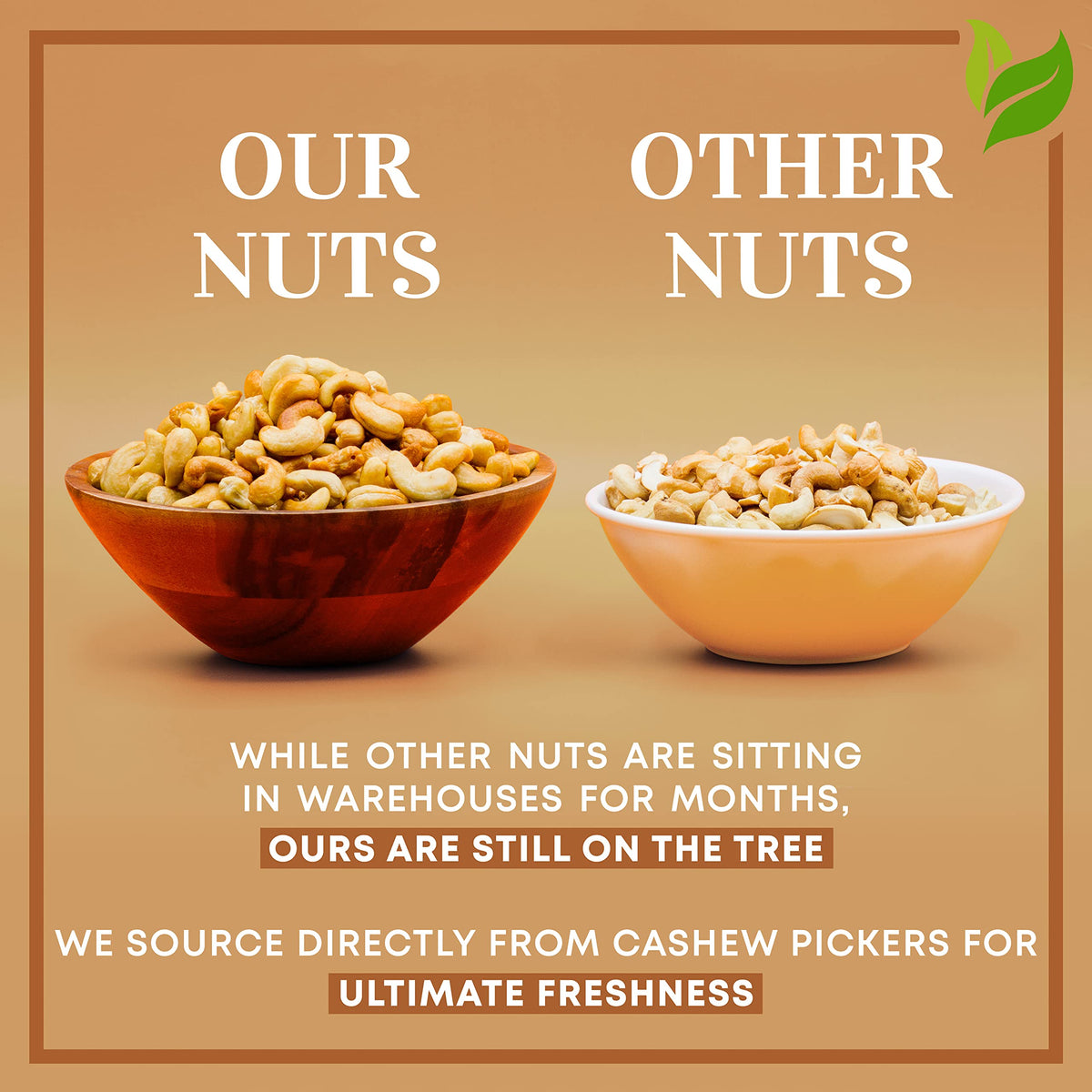 I'm A Nut resealable bag—keeps cashews fresh after opening.