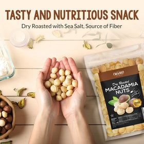 I'm A Nut serving idea yogurt bowl with sea-salted macadamias for crunch.