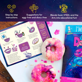 Galaxy Donut Kit constellation chart and activity guide blend astronomy with cooking.