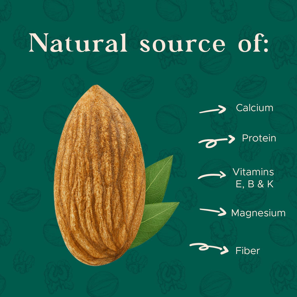 I'm A Nut almonds in a resealable bag stay fresh for busy mornings.