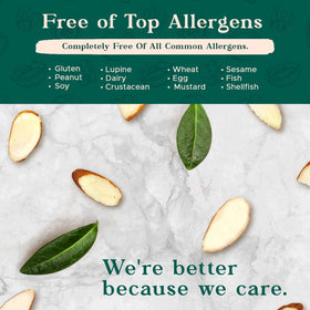 I'm A Nut batch-tested gluten- and peanut-free almonds for allergen-aware cooking.