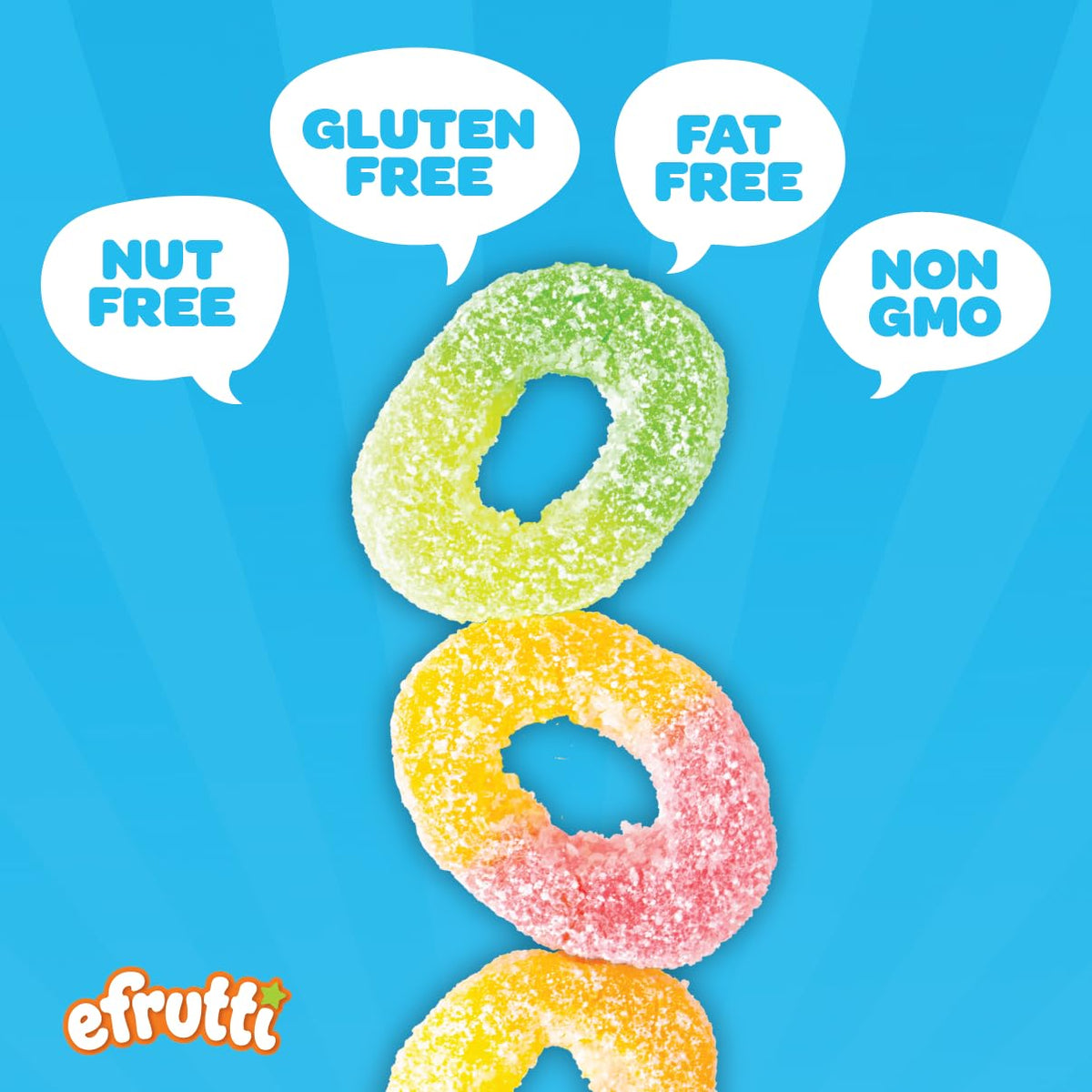 E.Frutti Sweet & Sour Apple Trio Gummies - 12-Piece Case