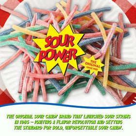 Sour Power Green Apple Candy Straws – 24 Pack, 1.75 oz Each, Vegan, Non-GMO