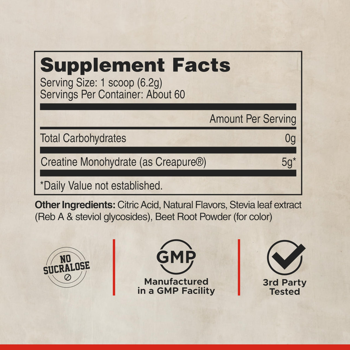 LIFEAID FITAID Creatine Monohydrate Powder – Fuji Apple, 30 Servings