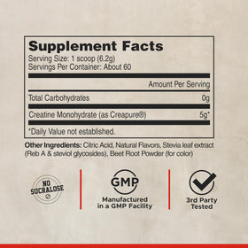 LIFEAID FITAID Creatine Monohydrate Powder – Fuji Apple, 30 Servings