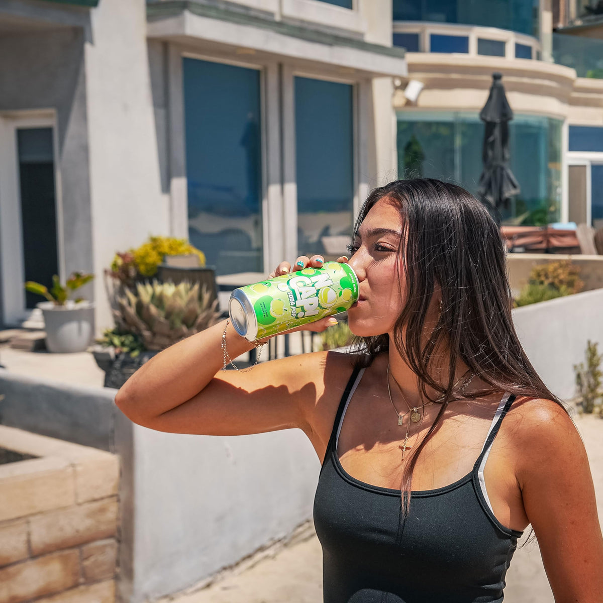 NO CAP! Next Gen Soda Pop – Zero Sugar, Zero Calories, Electrolytes | Apple Rizz – 16 oz