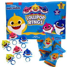 Imaginings 3 Baby Shark Lollipop Ring packaging highlights variety for party favors