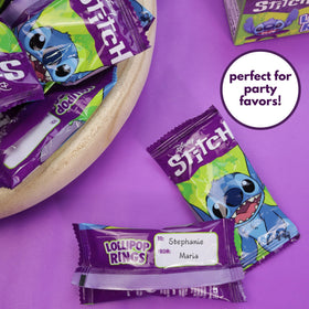 Blue raspberry lollipop rings offer a vibrant flavor pop
