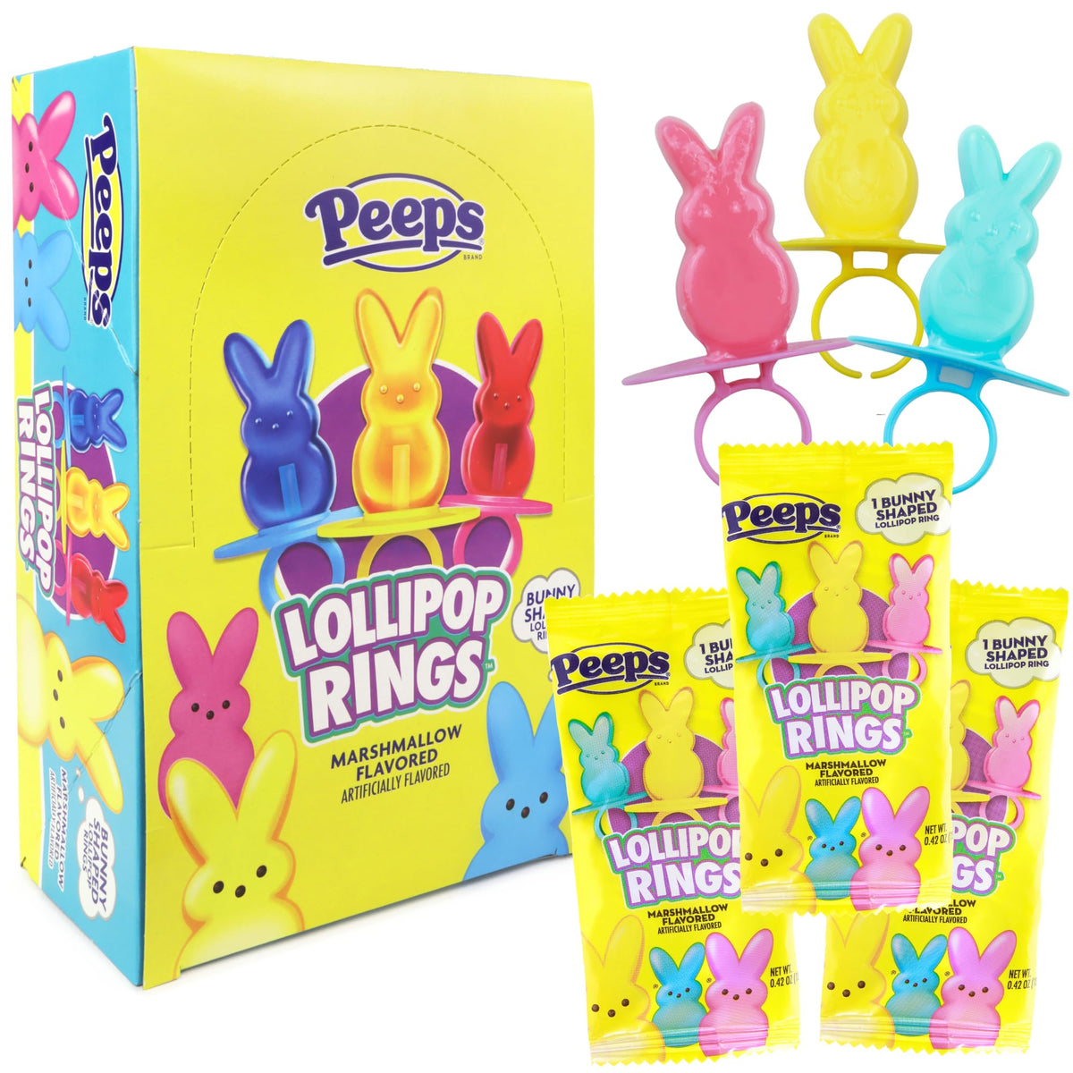 Imaginings 3 Peeps bunny lollipop rings pack adds festive Easter charm to baskets