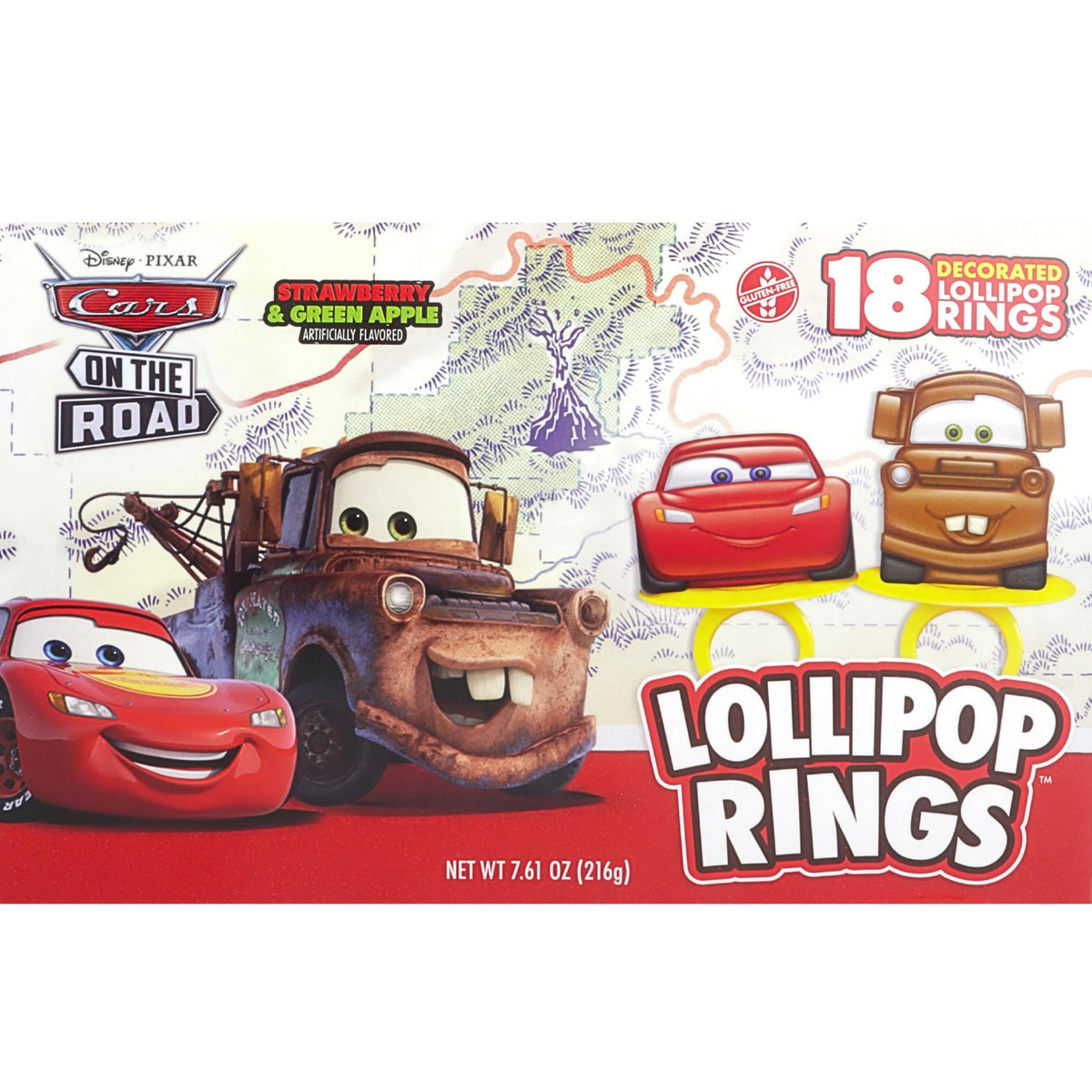 Imaginings 3 Lightning McQueen lollipop ring for birthday candy station