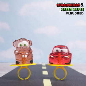 Imaginings 3 individually wrapped Cars lollipop ring ready for sharing