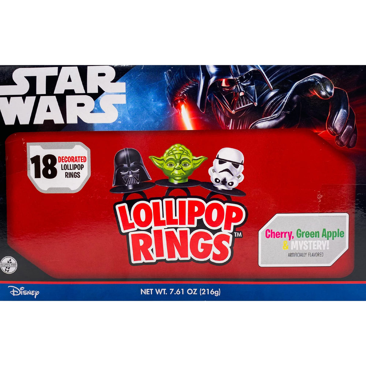 Imaginings 3 Star Wars lollipop rings, individually wrapped for easy party distribution.