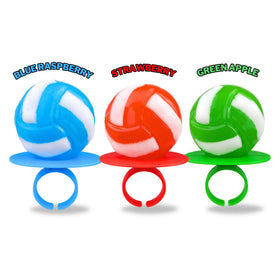 Imaginings 3 volleyball lollipop ring with a realistic design for authentic sports flair.