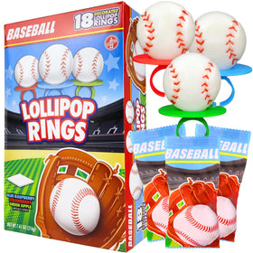 Imaginings 3 Baseball Lollipop Ring front view, a playful sports treat for celebrations.