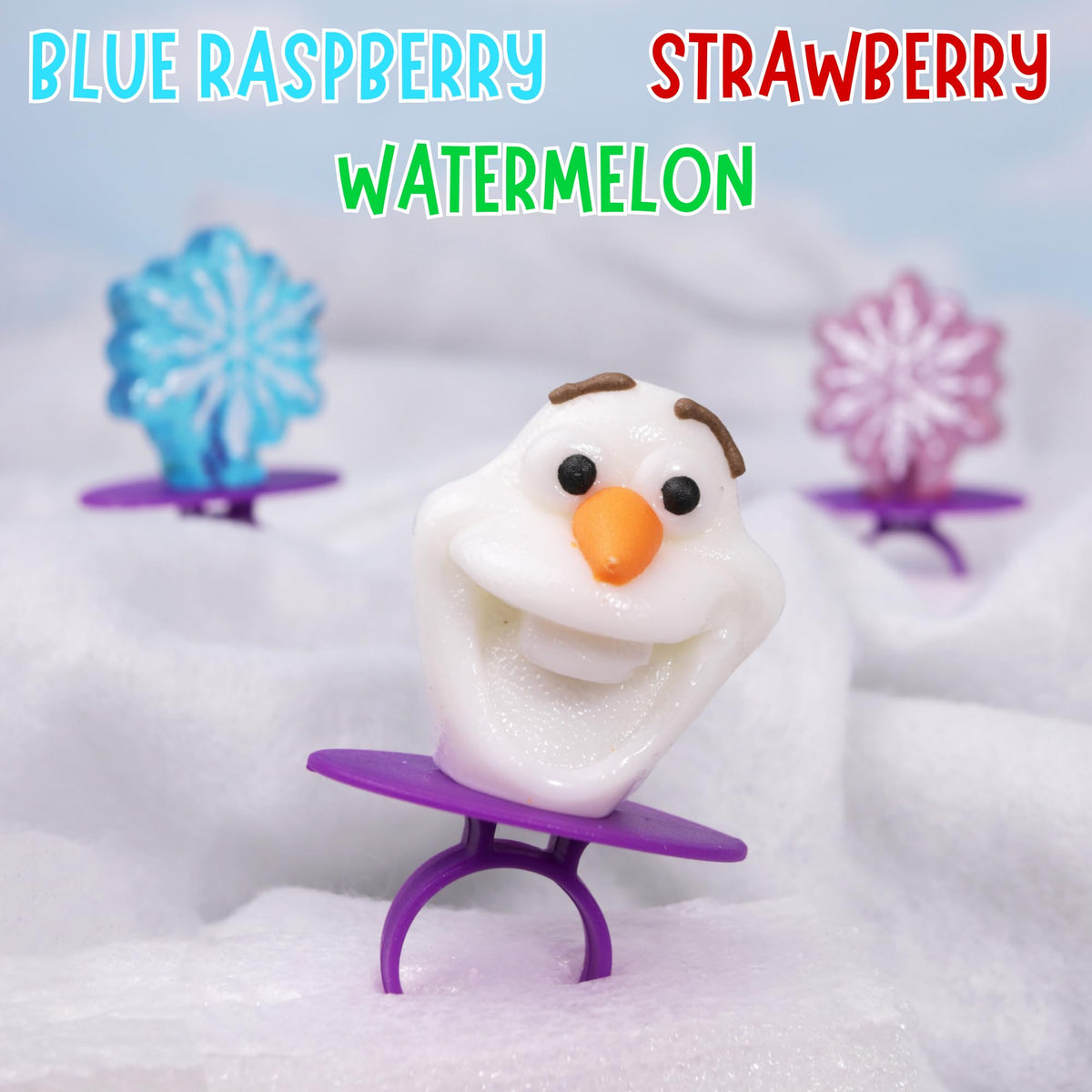 Imaginings 3 Disney Frozen Lollipop Rings collection, colorful designs for themed events.