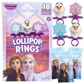 Imaginings 3 Disney Frozen Lollipop Rings assortment, ideal party favors for kids.