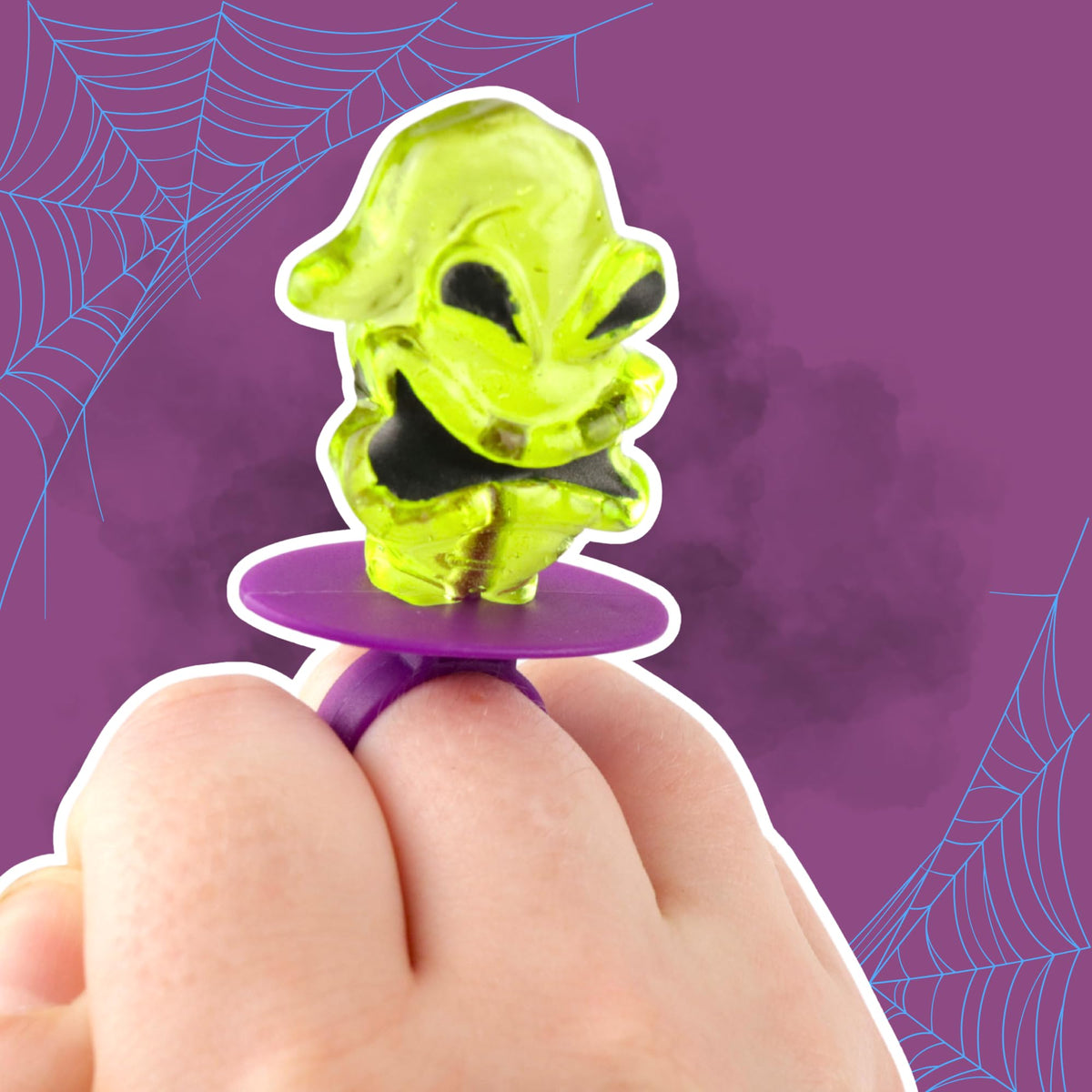 Imaginings 3 Nightmare rings with Oogie Boogie and blue raspberry flavor.