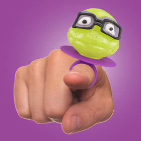 Imaginings 3 TMNT lollipop rings individually wrapped for freshness.