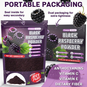 IMakArt Raspberry Powder smoothie adds vibrant color and fruity flavor.