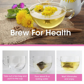 iMATCHME brewed-tea-cup shows a golden infusion with a soothing mint aroma