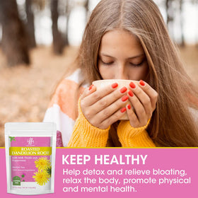 iMATCHME ingredients closeup features organic dandelion root, milk thistle and peppermint