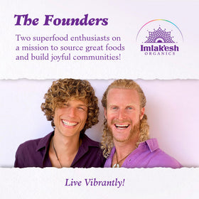 Imlak'esh Organics cacao powder from Peruvian cooperatives, mood-boosting beverages.
