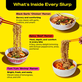 Immi Tom Yum Shrimp ramen bowl served hot with bright colors.