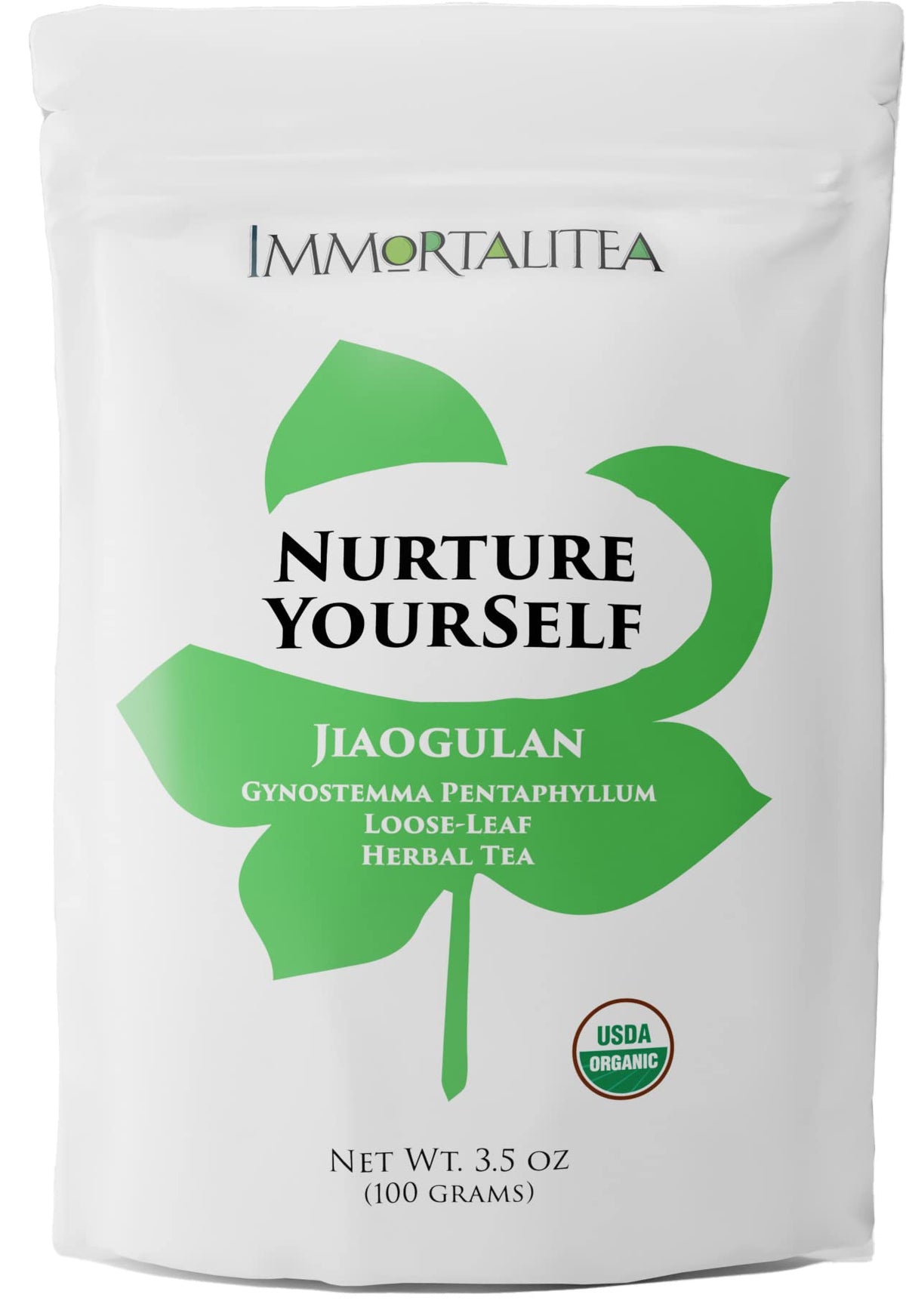 Immortalitea gynostemma tea leaves loose for caffeine-free ritual