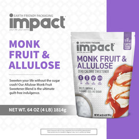 Impact Your Life monk fruit allulose baking setup ready for cookies and cakes.
