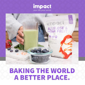 Impact Your Life monk fruit allulose sweetener eco-friendly packaging