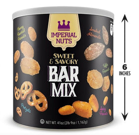Imperial Nuts Bar Mix honey roasted peanuts balance sweet and salty notes.