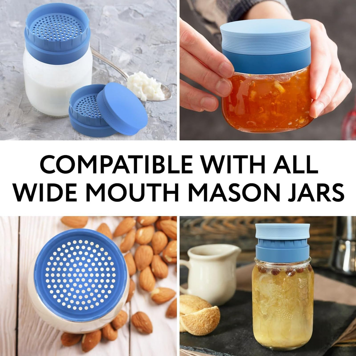 IMPRESA blue lid adjustable silicone airflow controls fermentation conditions