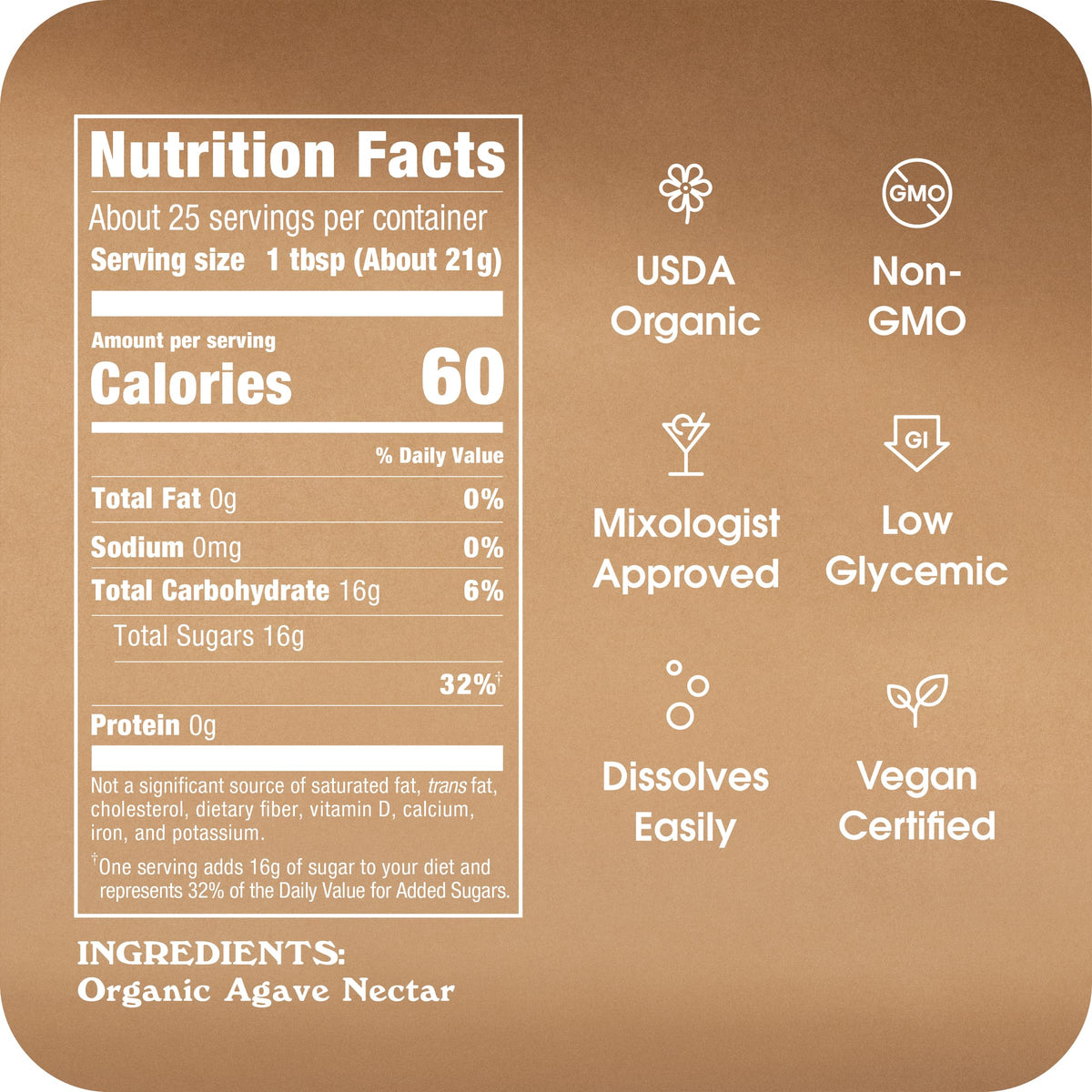 IN THE RAW Agave Nectar 8-pack display for convenient family-friendly sweetening