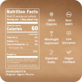 IN THE RAW Agave Nectar 8-pack display for convenient family-friendly sweetening