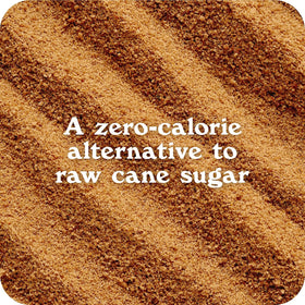 IN THE RAW Golden Monk Fruit bag back with ingredient highlights and benefits