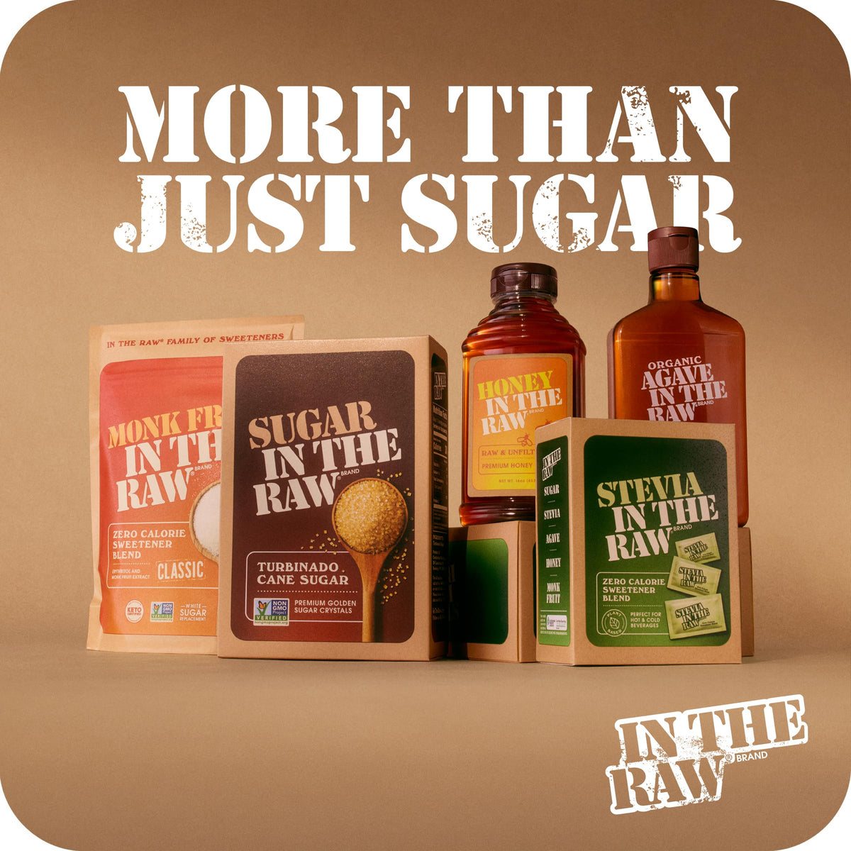 IN THE RAW Monk Fruit Packets on cereal or fruit for guilt-free flavor.