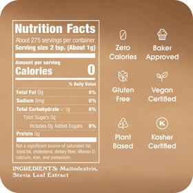 IN THE RAW Stevia leaf close-up, natural sweetener from stevia leaves for recipes