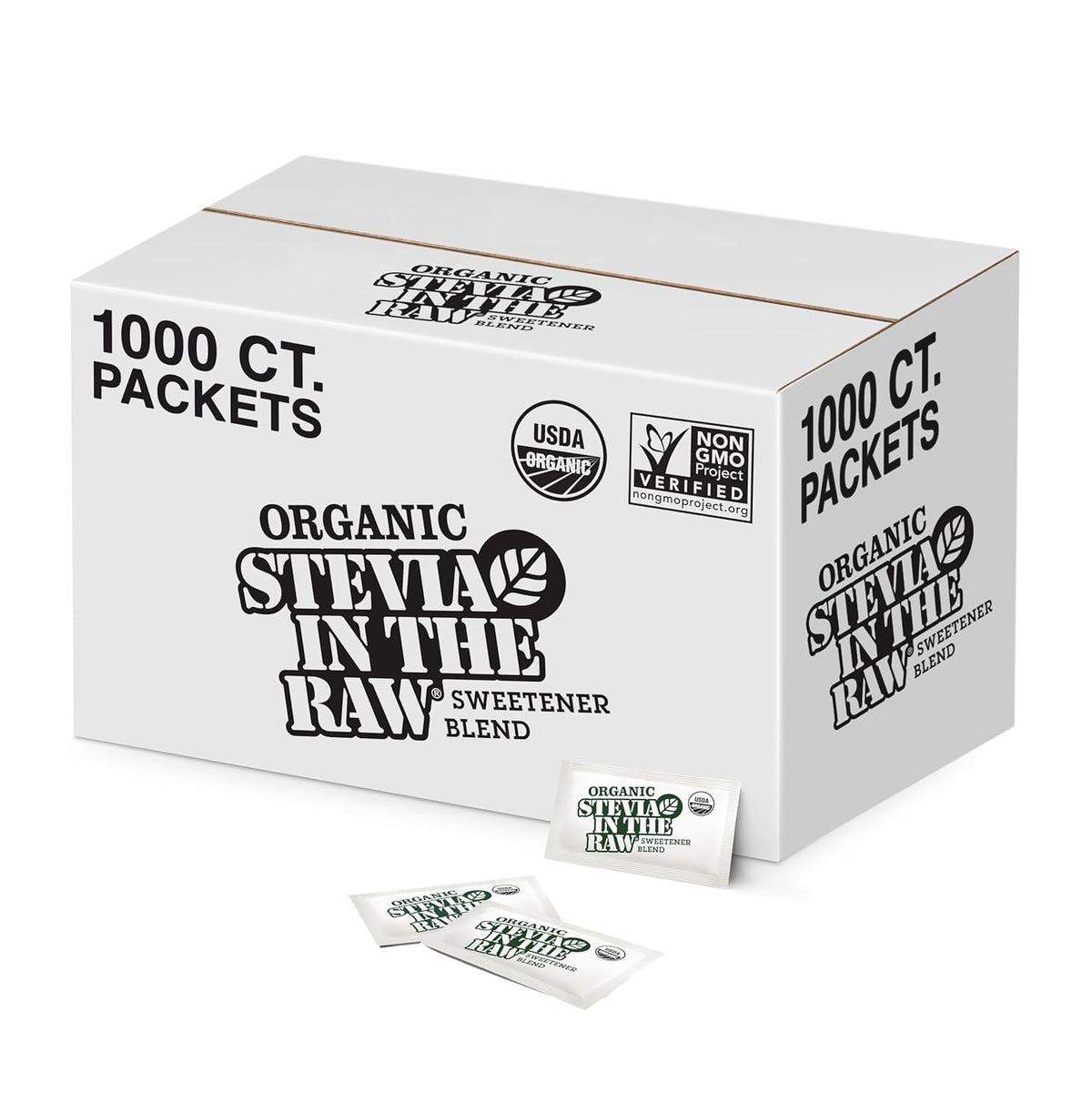In The Raw stevia packets dissolve easily in coffee for zero calorie sweetness