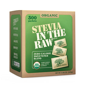 IN THE RAW Stevia packets for coffee deliver zero-calorie sweetness.