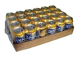 Inca Kola Golden can, refreshing, versatile soda for parties and family meals.