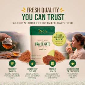INCA MASTER TEA 100g packaging, ideal for daily herbal tea rituals.