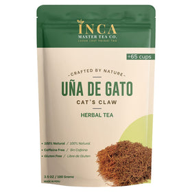 INCA MASTER TEA Cat's Claw inner bark finely cut for easy brewing and rich color.