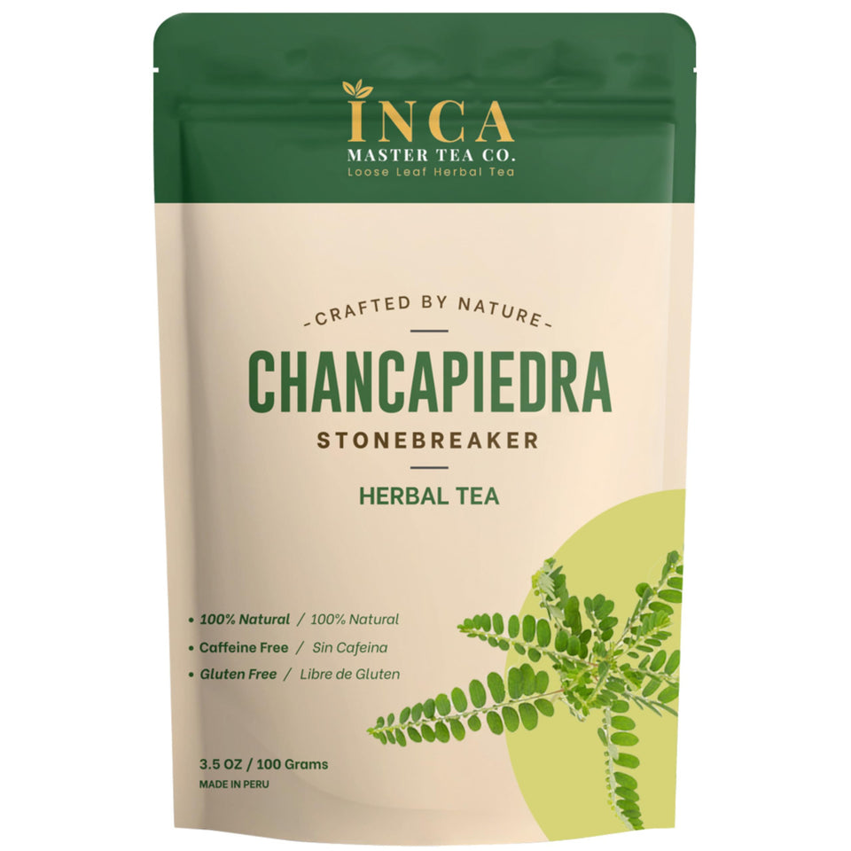INCA MASTER TEA Chanca Piedra tea leaves and stems for robust loose leaf brew.