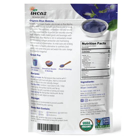 Incas by Asiya Life butterfly pea flower powder jar close-up highlighting premium quality