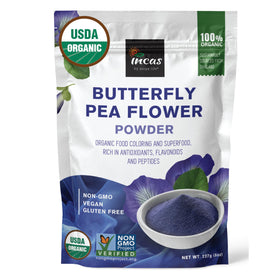 Incas by Asiya Life butterfly pea flower powder packaging for easy storage
