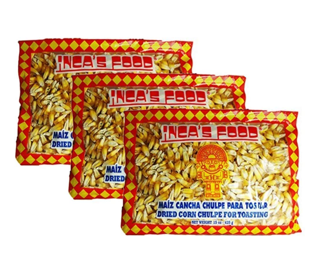 Inca's Food Maiz Cancha Chulpe toasting corn, ideal snack to share.